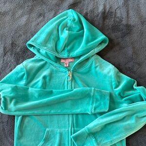 Juicy Couture Vibrant Teal women’s Hoodie and shorts